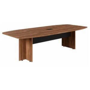 Mesa de Reunião Diretoria - 2,80x1,20m NOGAL SEVILHA / PRETO - 22016