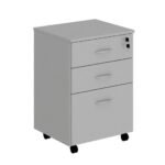 Gaveteiro Volante 03 Gav. 0,67x0,46x0,40m - JOB - CINZA/CINZA - 21210