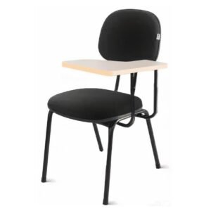 Carteira Universitária Secretária Estofada (CANHOTO) - Corino Preto 32004