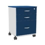 Gaveteiro Volante 03 Gav. 0,67x0,46x0,40m - JOB - AZUL/CZ - 44104