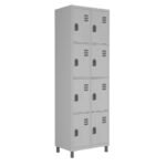 Roupeiro de Aço c/ 08 Portas PEQUENAS - 1,84x0,64x0,35m - CZ/CZ - W3 - 10017