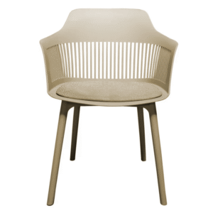 Cadeira Interlocutor MARCELA Polipropileno - COR FENDI- Pollo Móveis - 37012