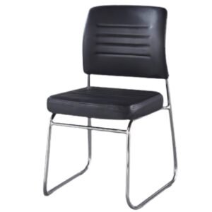 Cadeira Interlocutor Estofada RIVER - Cor Preto 48004