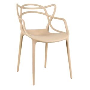 Cadeira Interlocutor ALLEGRA para Escritório ou Jantar - Polipropileno - Cor AREIA - 48009