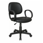 Cadeira Executiva LISA Giratória com Braço Corsa - Corino Preto - 31001