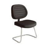 Cadeira Executiva COSTURADA Base em "S" Cromada - 31016
