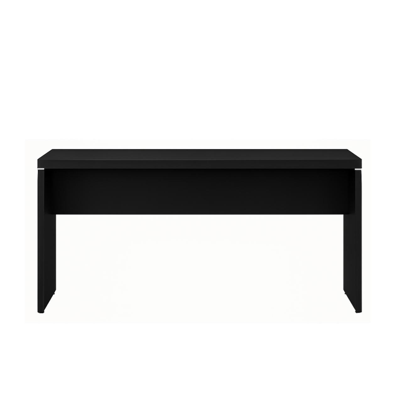 Mesa Escritório 1,20x0,60m - S/ Gavetas - PRETO/PRETO - 26005 - Imagem 2