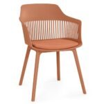 Cadeira Interlocutor MARCELA Polipropileno - COR CARAMELO - 37014