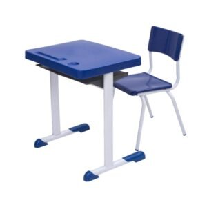 Kit Escolar Individual AZUL – (Mesa e Cadeira) – INFANTIL 03 a 06 Anos 41089