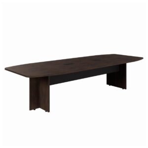 Mesa de Reunião Diretoria ABAULADA - 2,80x1,20m MARSALA/PRETO - 21016