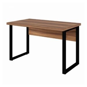 Mesa Escritório PÉ QUADRO - 1,20x0,60m - S/ Gavetas - NOGAL SEVILHA/PRETO - 24469