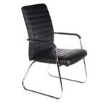 Poltrona para Escritório Interlocutor ATREUS Estofada - Cor Preto - PMD - 32882