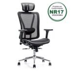 Poltrona Presidente TELA MK - 4000 - Cor Preta PMD - 30013