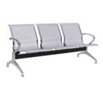 Longarina AEROPORTO com 03 Lugares - Cor Cromado 33108