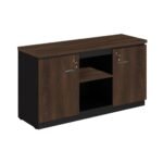 Armário Baixo Credenza - 1,35x0,72X0,45m MARSALA / PRETO - 51010