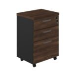 Gaveteiro Volante 03 Gav - 0,67x0,46x0,40m MARSALA/PRETO - 51012