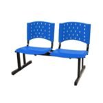 Longarina PLÁSTICA 02 Lugares - Cor AZUL 33072