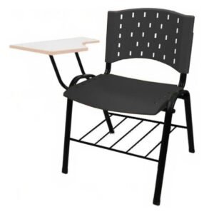 Carteira Universitária Plástica - Plástico Preto (Polipropileno) - 32001