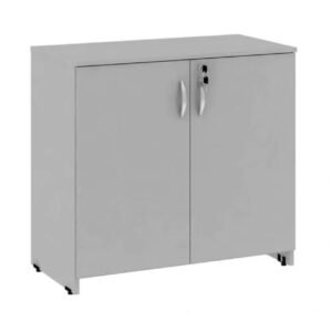 Armário Baixo com 02 Portas - 0,80x0,42x0,75m - JOB - CINZA/CINZA - 41206