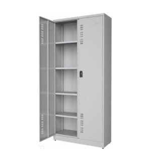 Armário de Aço POP c/ Portas PA 80 - 1,90x0,80x0,40m - MONTADO - CHAPA #26 - W3 - CZ/CZ - 17005