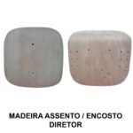 Conjunto de Madeira do ASSENTO / ENCOSTO Anatômico DIRETOR - 97012