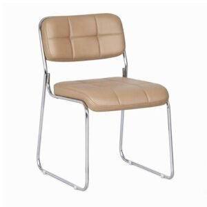 Cadeira Interlocutor Estofada Denver – Cor Fendi