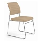 Cadeira Interlocutor Estofada RIVER – Cor FENDI