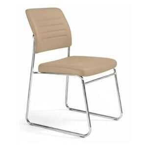 Cadeira Interlocutor Estofada RIVER – Cor FENDI