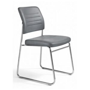 Cadeira Interlocutor Estofada RIVER – Cor CINZA